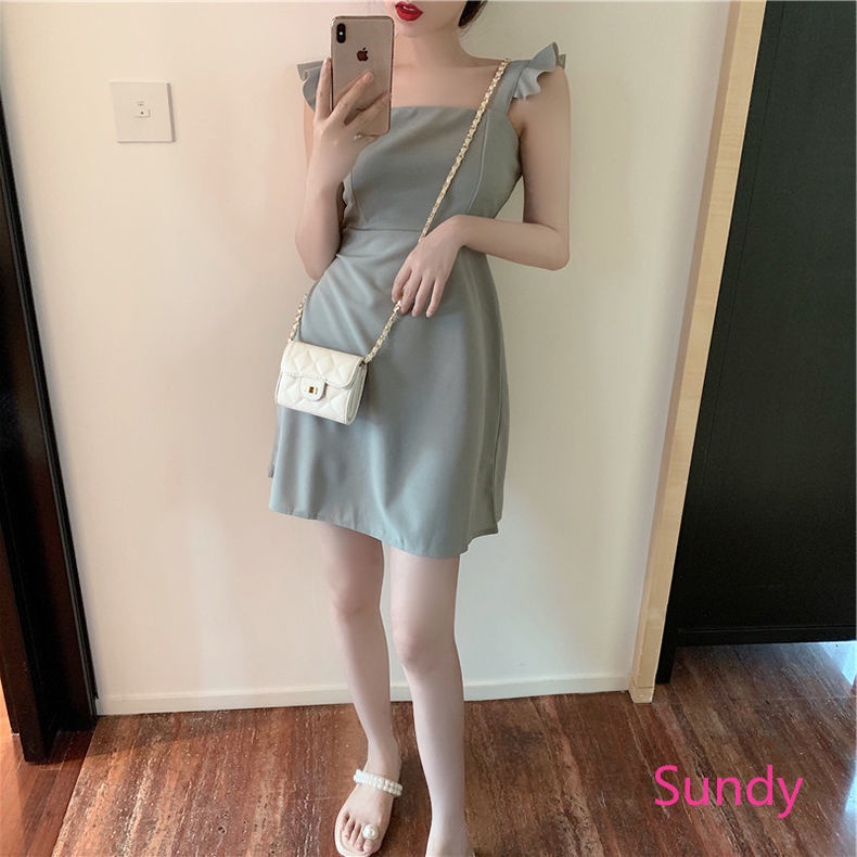 Đầm Midi Sát Nách Thời Trang Mùa Hè Cho Nữ