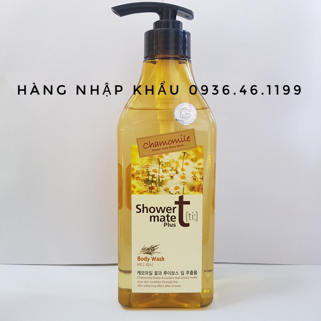 Sữa Tắm Showermate trà xanh và hoa cúc Cao Cấp Hàn Quốc 550ml