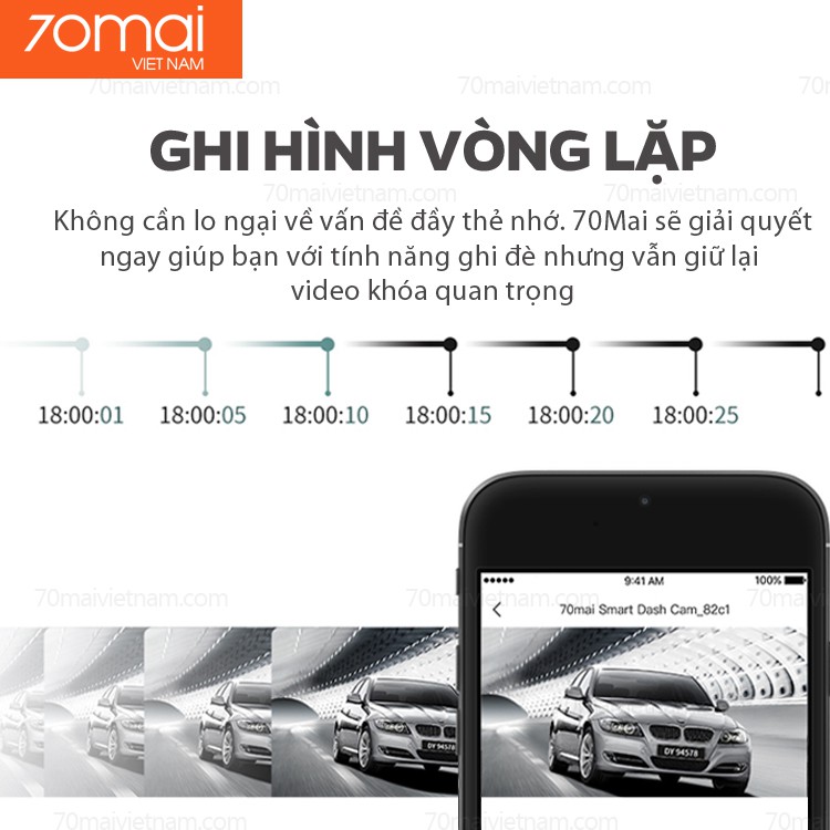 Camera Hành Trình 70Mai Smart Dashcam 1S | Full HD 1080P | WIFI | BigBuy360 - bigbuy360.vn