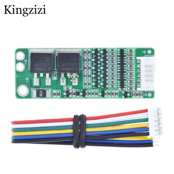 1 Bảng Mạch Bảo Vệ Pin Li-ion 5S 15A BMS 18650 18v 21V