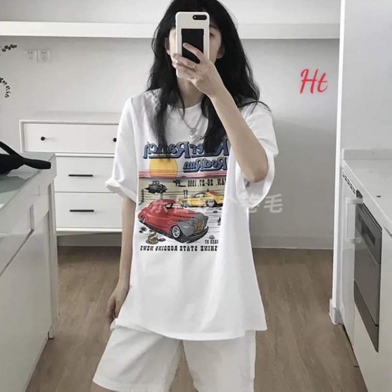 Sét áo ô tô+quần đùi trơn HT11