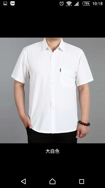 ÁO SƠ MI CỘC TAY TRUNG NIÊN DÁNG TO | BigBuy360 - bigbuy360.vn