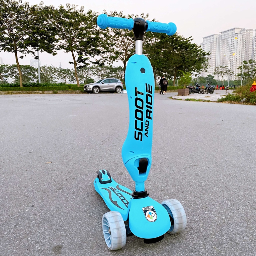 [Freeship 100k] Xe Scooter and ride NOVO 3 in 1, bánh xe to phát sáng, cho bé từ 1-8 tuối-CAM KẾT CHÍNH HÃNG-BH 24 Tháng