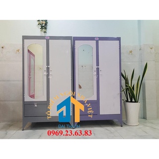 Tủ sắt quần áo giá rẻ ngang 0.9m cao 1m8