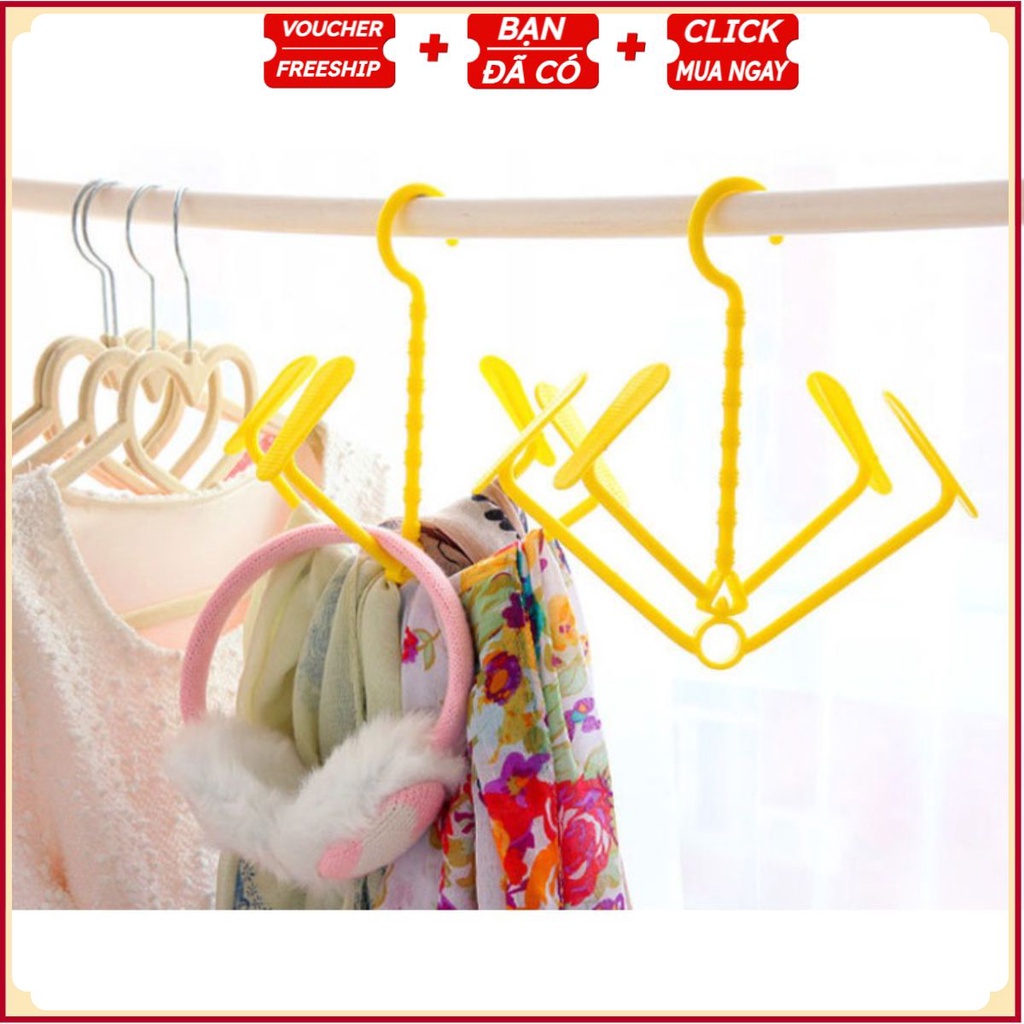 Khung Móc Treo Phơi Giày Dép Thông Minh - 4 LÀN 2 Đôi Gọn Gàng - Xoay 360 Độ Tiện Dụng