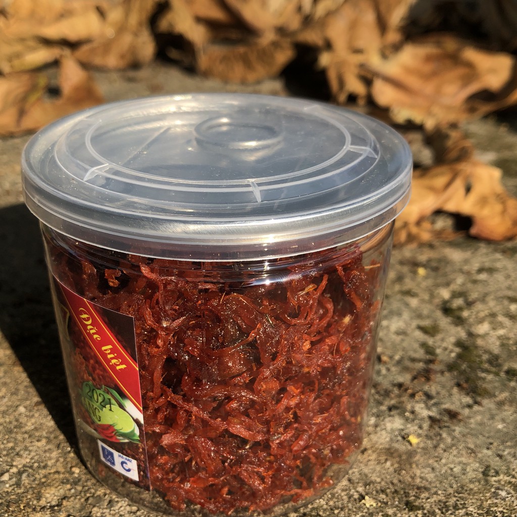 Khô bò sợi hàng ngon loại hũ pet 140g IMIN FOOD khô bò cay sợi siêu ngon Thế Giới Đồ Ăn Vặt NHÀ LÀM