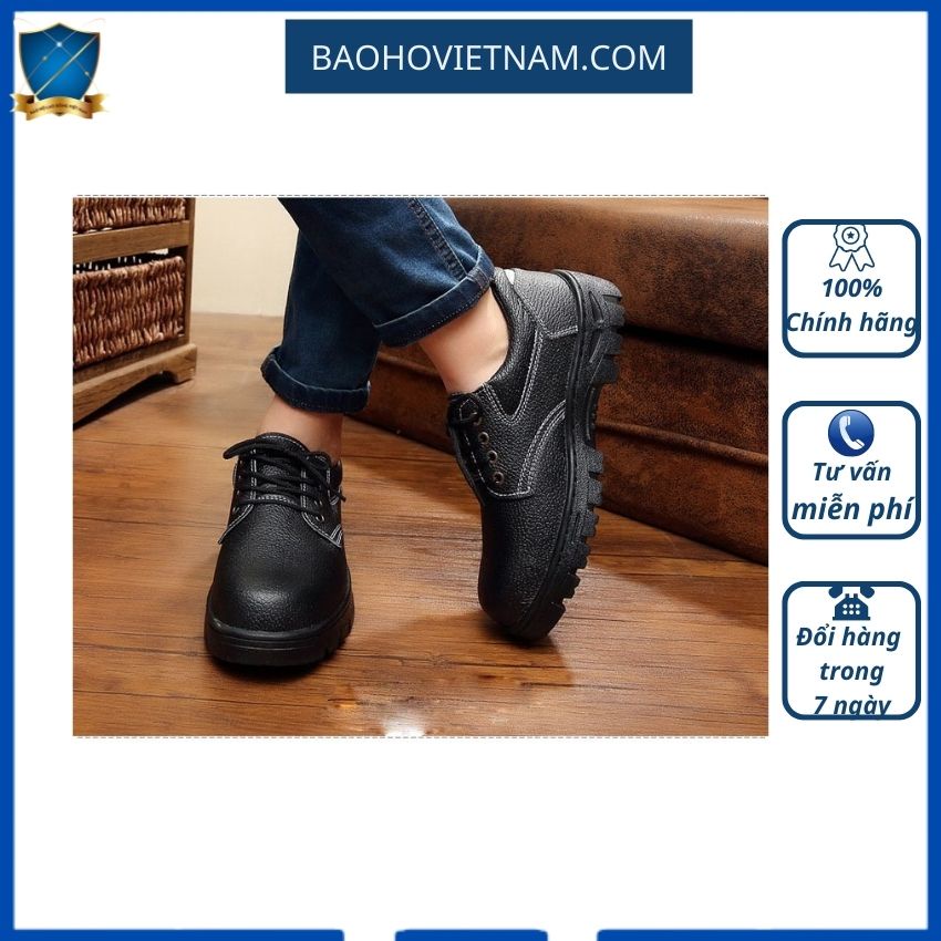 Giày bảo hộ lao động Nhật Quang siêu, mũi thép, chống đinh, dầu trơn trượt, hoá chất.