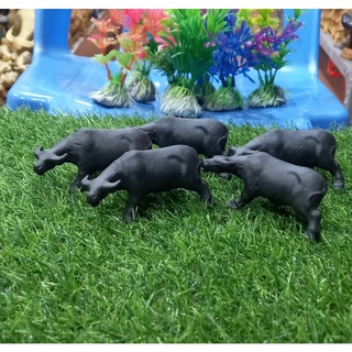 Tượng gốm con trâu trang trí tiểu cảnh,trâu 7cm