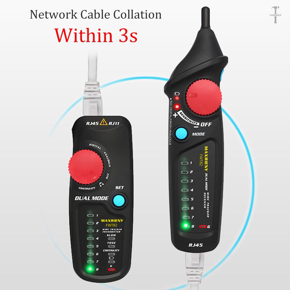 Thiết Bị Dò Tìm Dây Cáp Mạng Kỹ Thuật Số Fwt82 Rj11 Ethernet