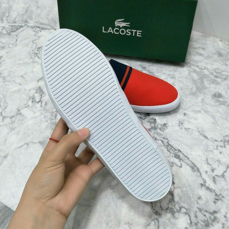 giày lười vải cao cấp cho nam Lacoste