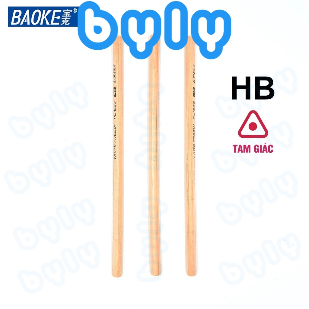 [Ship hỏa tốc] Bút chì gỗ tam giác không sơn Baoke - PL1682 - ByLy Store