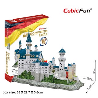 Bộ xếp hình 3D lâu đài Neuschwanstein Cubic Fun MC062H