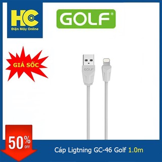 Cáp Golf GC-46 gọn nhẹ, thiết kế cá tính, sạc nhanh, truyền dữ liệu tốt dùng cho điện thoại iPhone