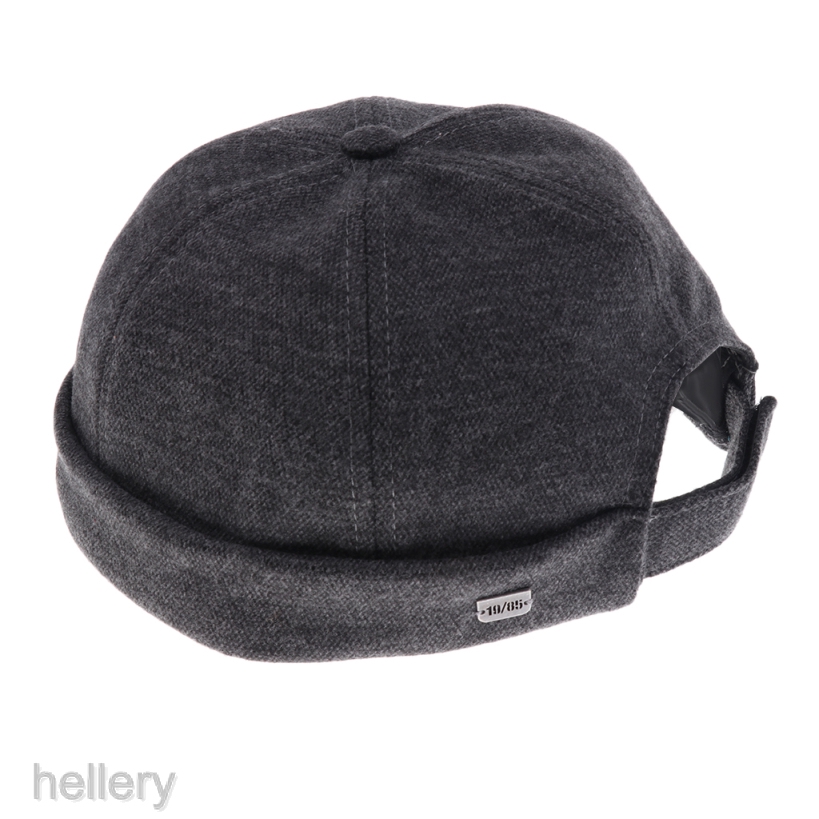 [HELLERY] 1pc Skullcap Sailor Cap Hat Beanie Retro Men Fashion Brimless Docker Hat