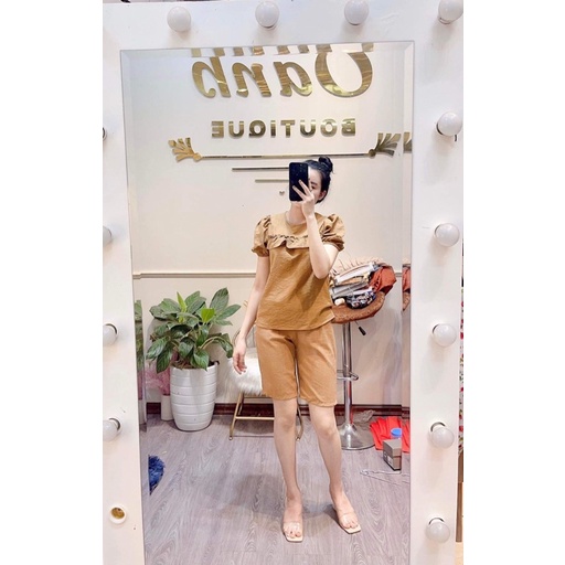 Bộ lửng vải đũi mát nhẹ size 38-80kg