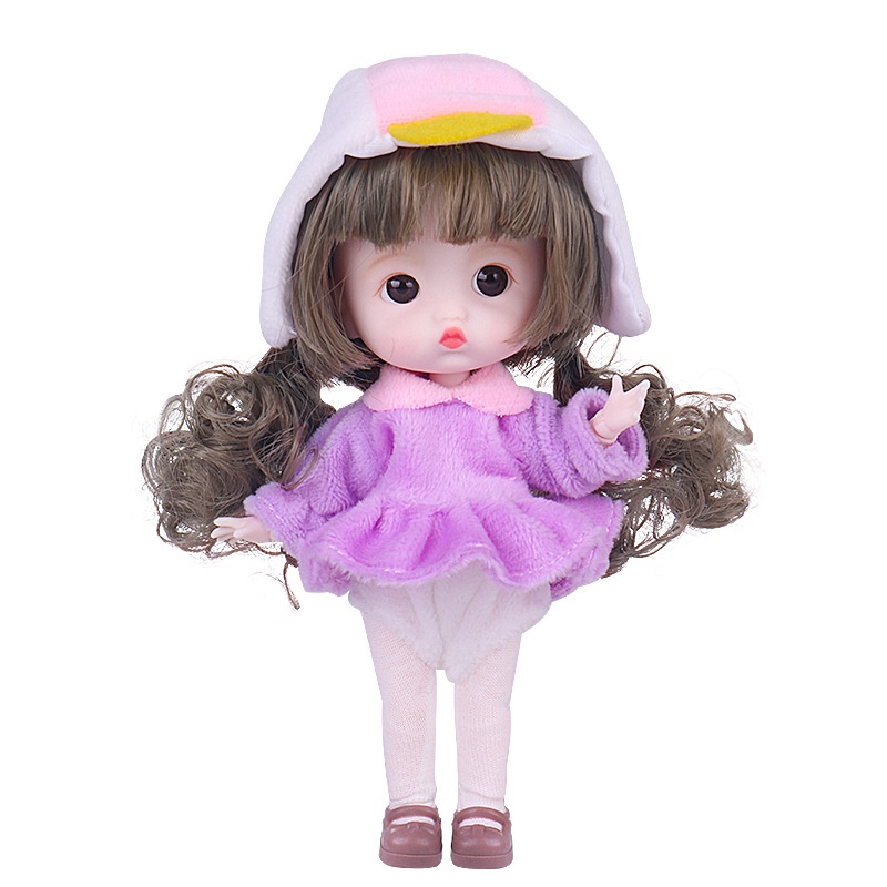 Búp Bê BJD 12cm OB11 Khớp Động Dễ Thương