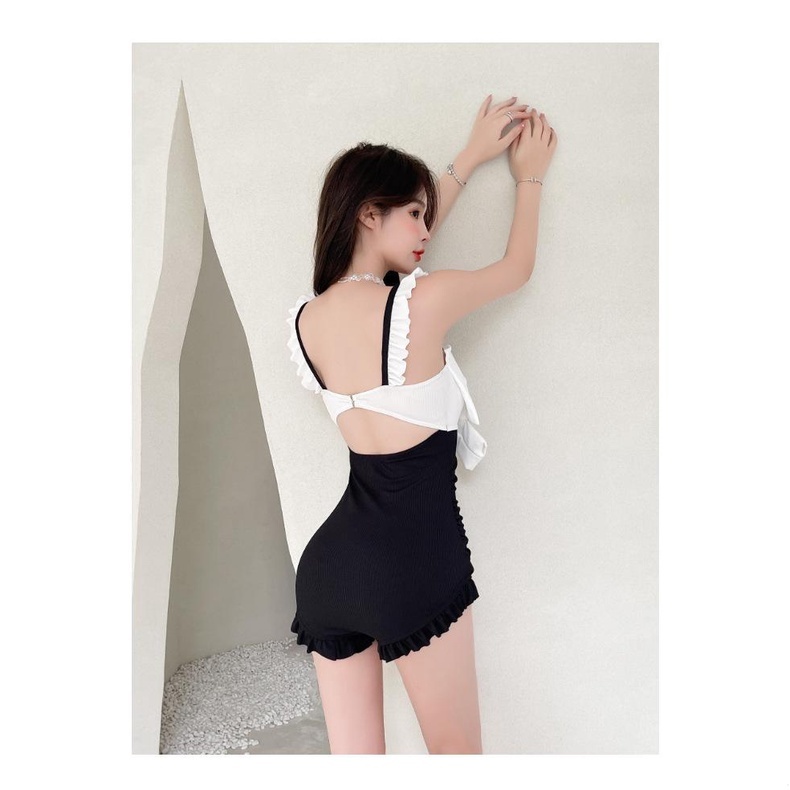 Bộ Đồ Bơi Một Mảnh Họa Tiết Sọc Caro Phong Cách Hàn Quốc Thời Trang Mùa Xuân 2022 Dành Cho Nữ