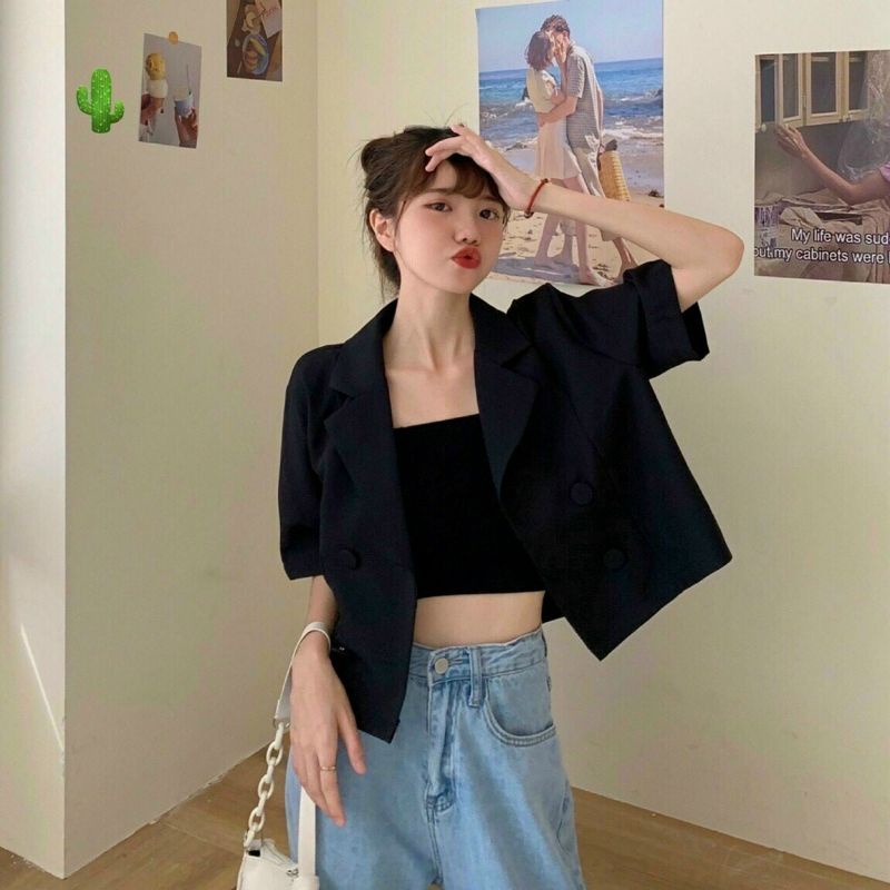 Sét áo vest 4 NÚT tuyết mưa và ÁO ống thun borip