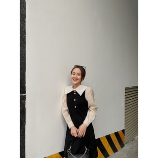 Váy cúc ngọc cổ voan 199