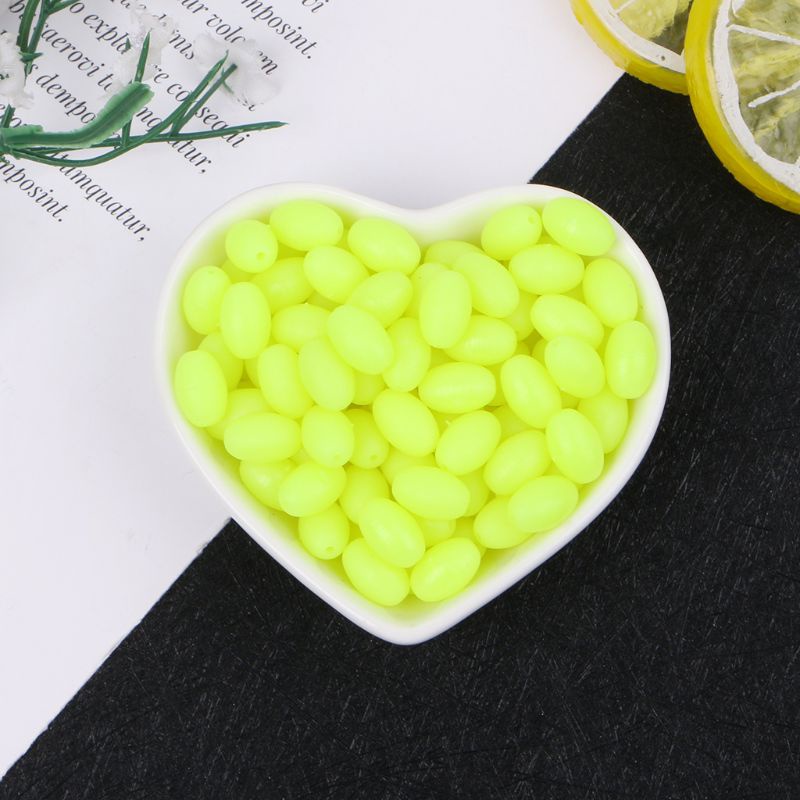 Bộ 100 Phao Nổi Câu Cá Dạ Quang Cứng Hình Oval