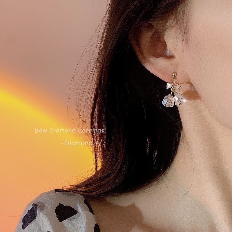 Khuyên Tai Hình Chuông Đá Sang Trọng - PK0024