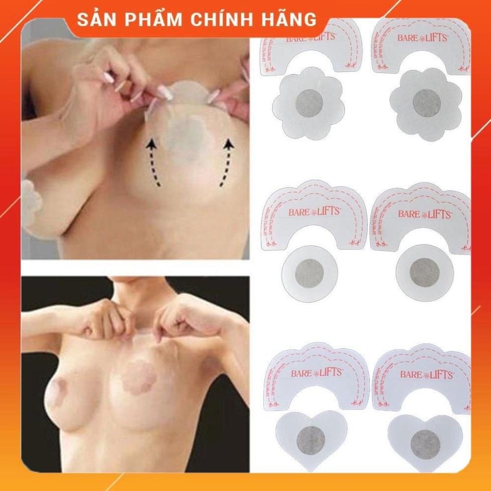 (Hàng Nhập Xịn) Hôp 10 miếng dán nâng ngực Bare Lift trong suốt