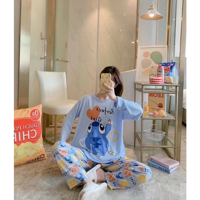 Bộ ngủ dài tay cotton | BigBuy360 - bigbuy360.vn