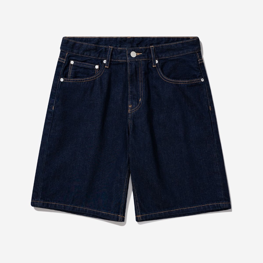 OWL BRAND® BLANK RELAX SHORT JEANS - Quần Short nam Jean ống rộng / Indigo