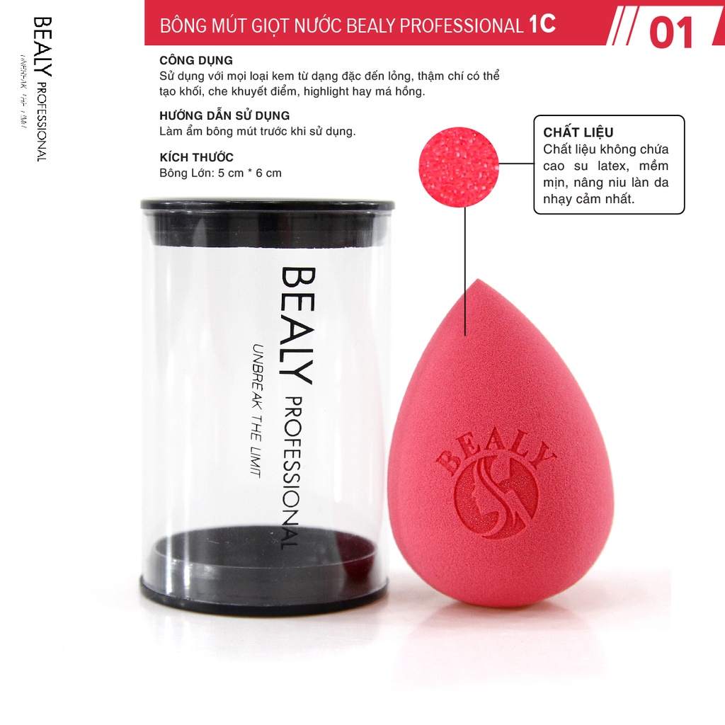 MÚT TRANG ĐIỂM VẠT XÉO BEALY PROFESSIONAL 1C