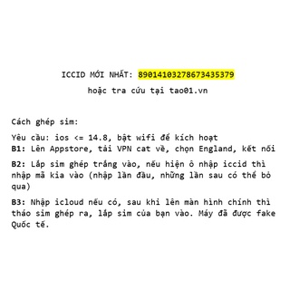 Sim ghép phôi trắng hỗ trợ 5S - 12 Promax