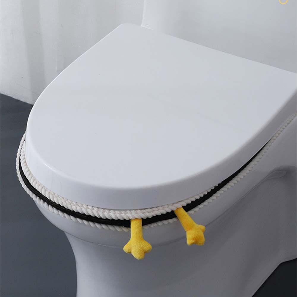 Đệm Lót Bồn Cầu Giữ Ấm Họa Tiết Hoạt Hình Có Thể Tái Sử Dụng