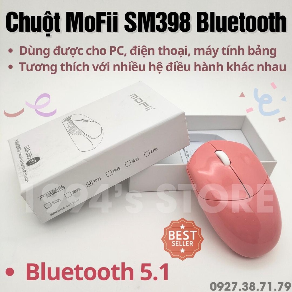 (CÓ SẴN) Chuột Bluetooth Không Dây Cao Cấp MoFii SM398 - Dùng cho Điện thoại, Máy tính bảng, Laptop, Máy tính bàn, PC...