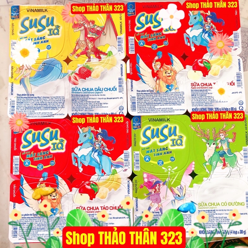 MẪU MỚI - Sữa Chua SuSu Vinamilk Nhiều Vị