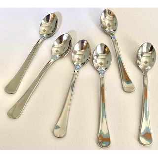 Muỗng cafe nhỏ cán vuông inox dài 12.5cm-Inox 430