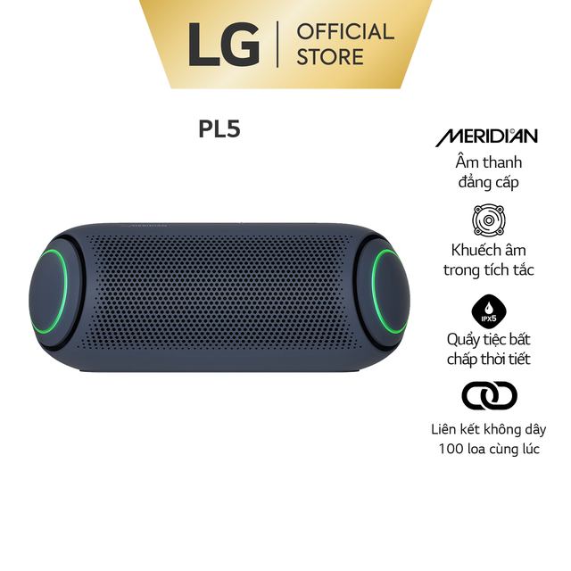 Loa Bluetooth Di Động LG Xboom Go PL5 - Hàng Chính Hãng - Màu Xanh Đen