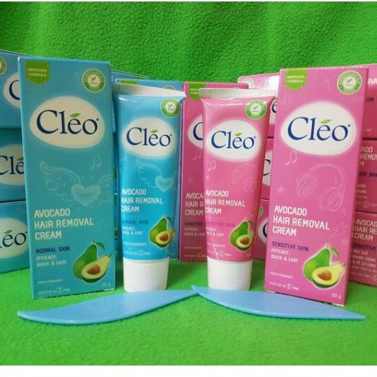 Kem tẩy lông / wax lông Cleo Avocado 50g dành cho da thường và da nhạy cảm
