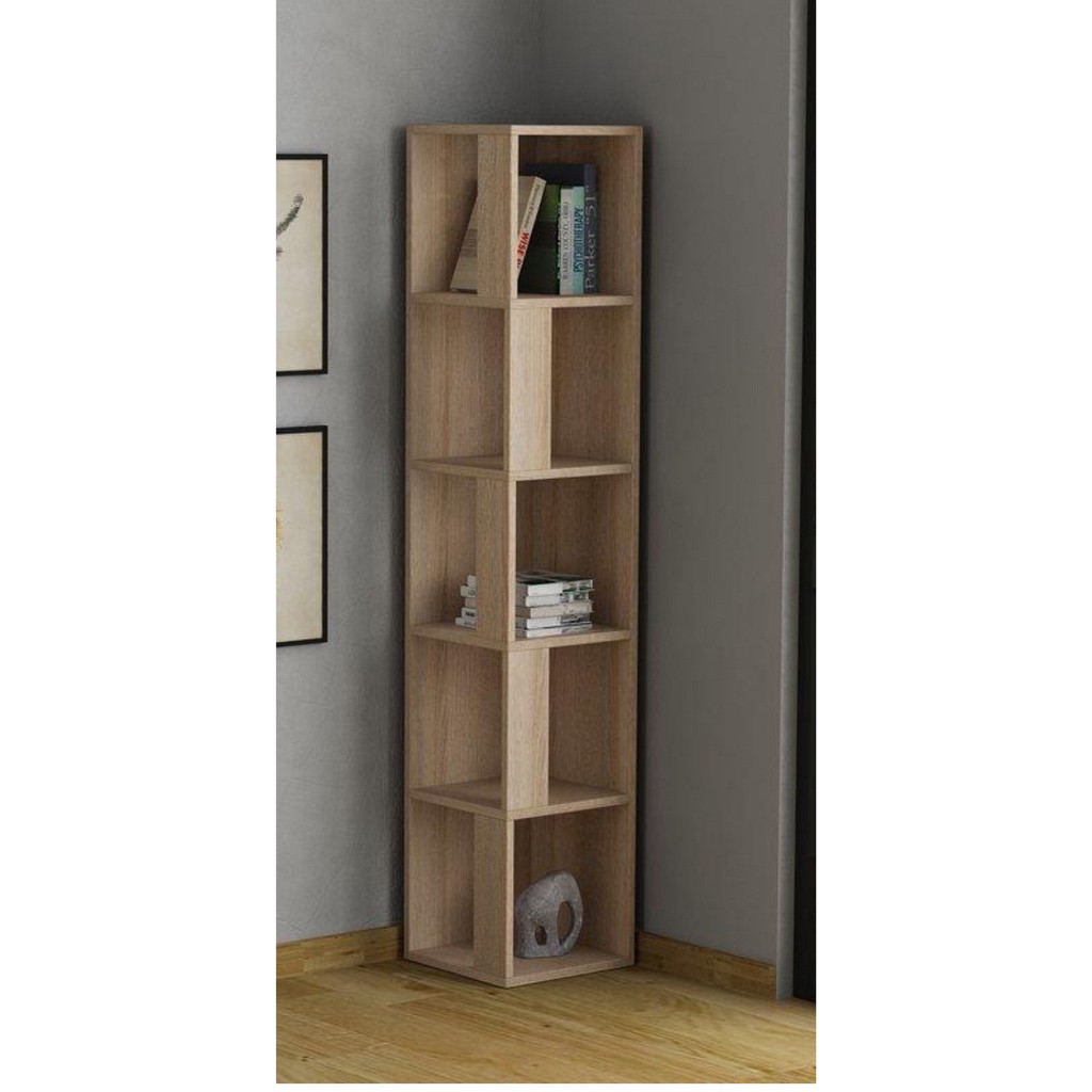 Kệ Gỗ Góc Tường 5 Tầng SIB DECOR (Nhiều Màu)