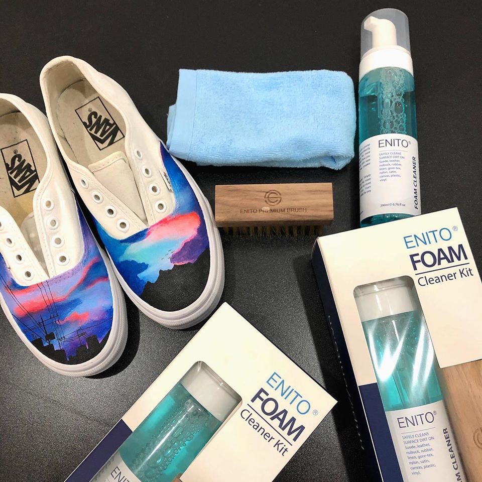 Bộ Vệ Sinh Giày Enito Foam Cleaner Kit - Chuyên Dùng Để Vệ Sinh Giày Sneaker, Giày Da Cao Cấp