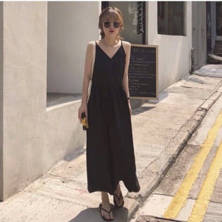 Váy 2 dây dáng dài