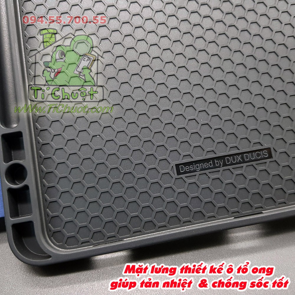 [Chính Hãng DUX DUCIS] Bao da iPad PRO 11&quot; 2018 DOMO Series Khay Dẻo Vải Jean Có Khay Bút