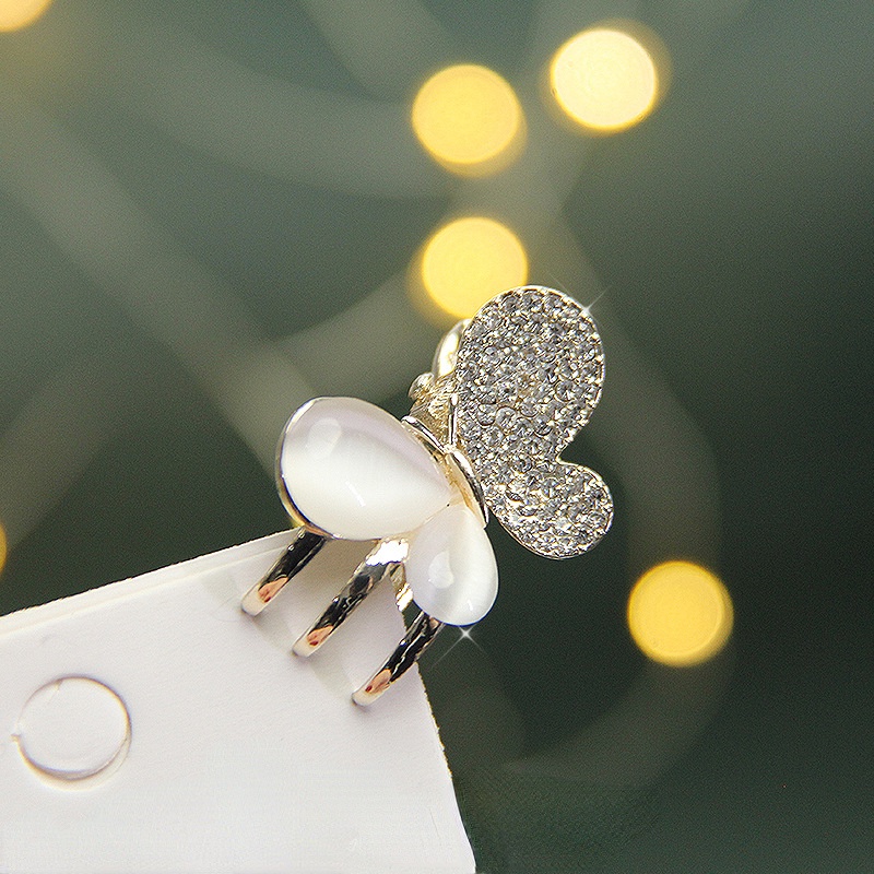 Mắt mèo kim cương bướm phụ kiện thời trang kẹp tóc Kẹp tóc nữ cao cấp hàn quốc