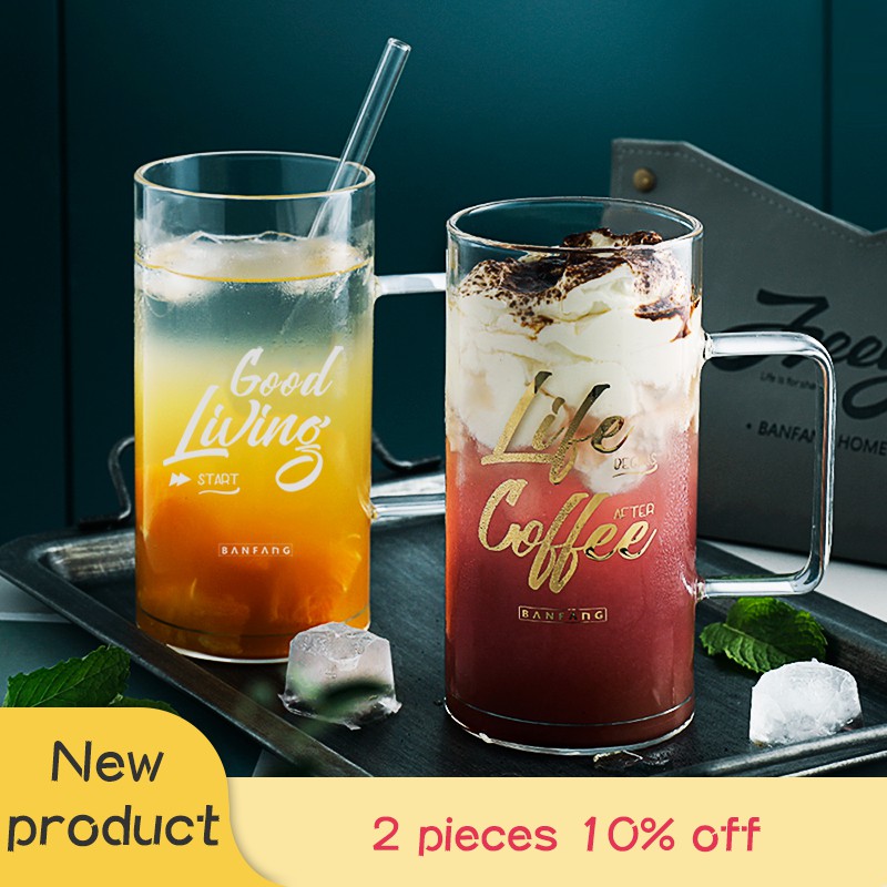 BANFANG Ly thuỷ tinh cao cấp thiết kế dung tích lớn dùng uống bia đa dụng | BigBuy360 - bigbuy360.vn