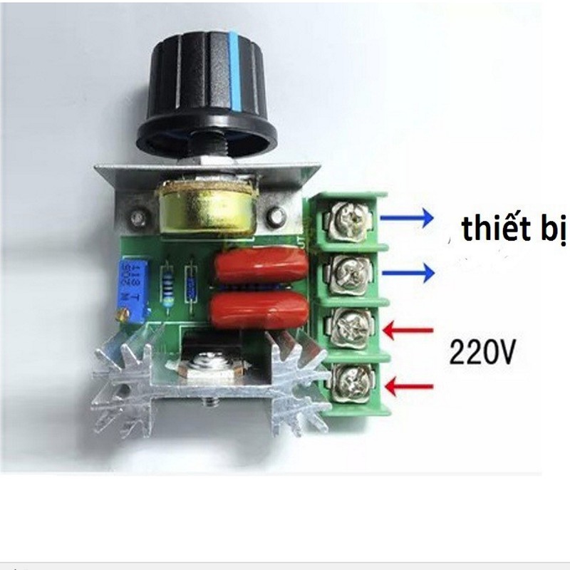 mạch điều tốc 220v - 4000w Mạch Dimmer 2000W 220V dùng để điều chỉnh tốc độ động cơ, độ sáng đèn