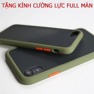 [TẶNG KÍNH CƯỜNG LỰC FULL MÀN] Ốp lưng iPhone viền nhựa dẻo chống sốc [MÀU XANH LÁ] | Ốp lưng iPhone TẤT CẢ CÁC DÒNG