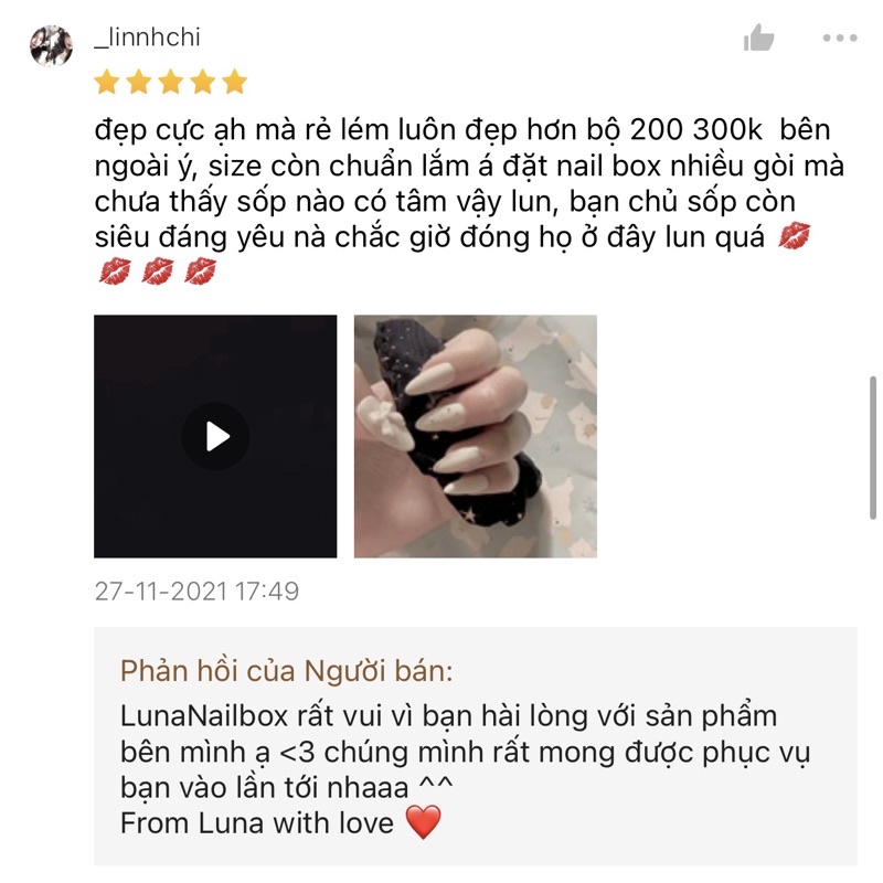 Móng úp thiết kế nơ trắng xinh