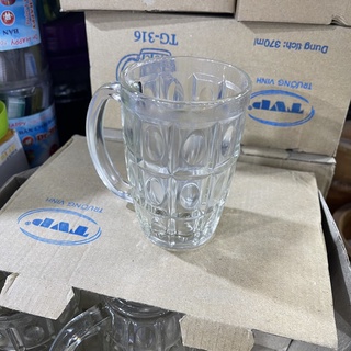 Combo 6 ly uống bia có quai chắc chắn an toàn tiện dụng