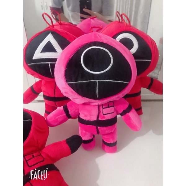 Gấu bông Squid Game trò chơi con mực siêu hót