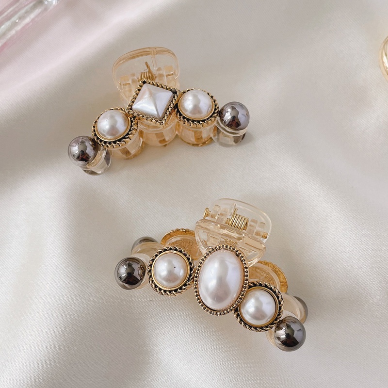 Kẹp tóc đính ngọc trai dễ thương cho nữ