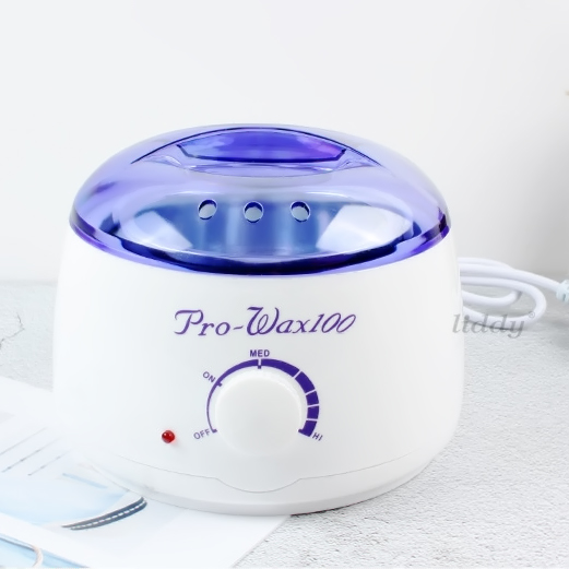 Nồi Nấu Sáp Nến Paraffin Wax Lông Pro Wax 100 Cao Cấp Chống Dính-Tặng Kèm Que Gỗ Phết Sáp