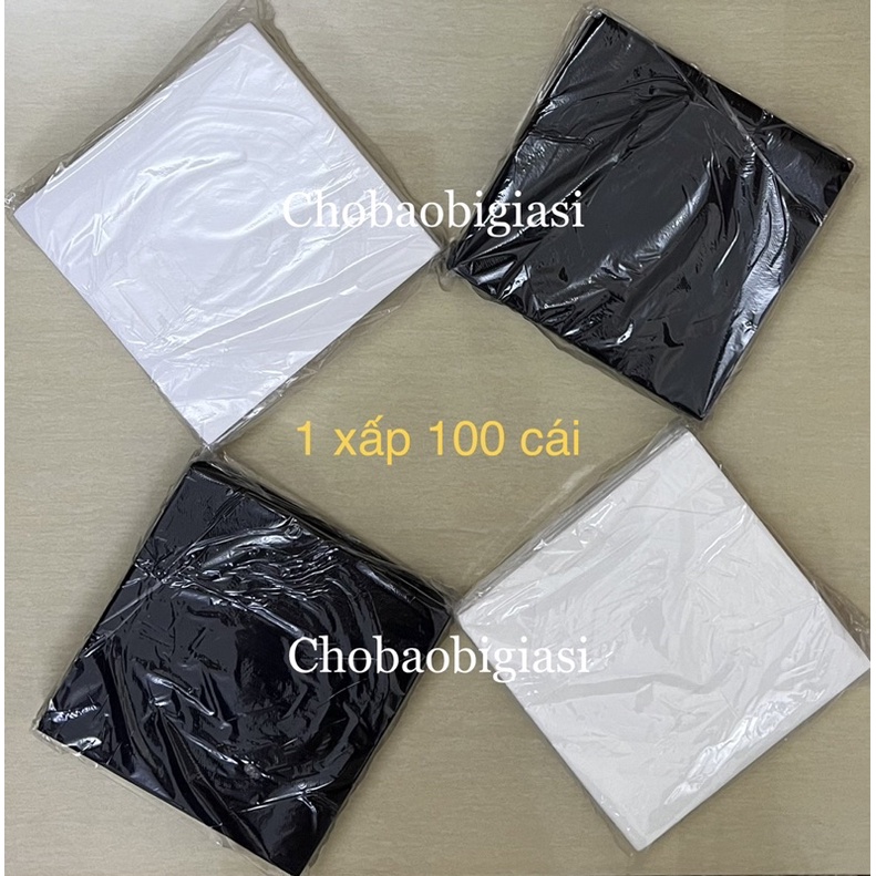 {100 cái/ xấp} Túi đựng ly bằng vải hình lưới độc đáo, sang trọng thay thế túi chữ T đựng ly cafe, trà sữa ( SP y hình)